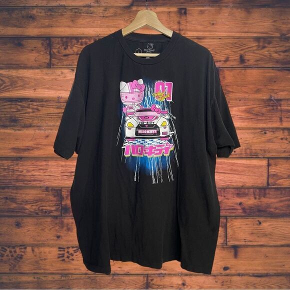 5 for $25🔥Hello Kitty x SanrioTokyo Speed Racing Graphic Tee Shirt 3XL (54/56) - Picture 1 of 4